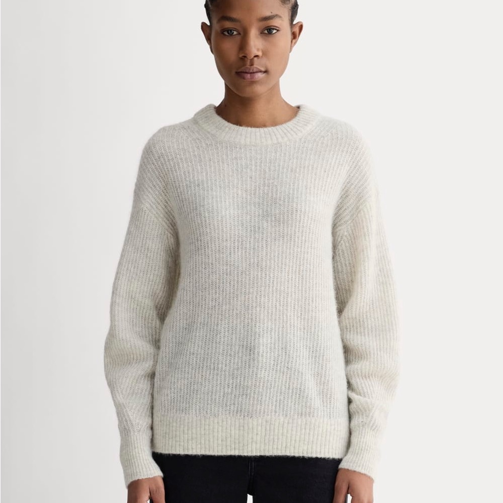Everlane Alpaca Cocoon Sweater in Almond